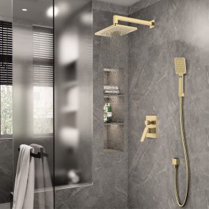 INTER CERAMIC SHOWER SYSTEM BUILT-IN ELINOR ICT 8123191 13X18X13CM GOLD